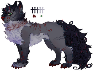 gothic dog (fully lined/colored, rendered)