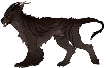 beast canine (fully messily lined/colored)