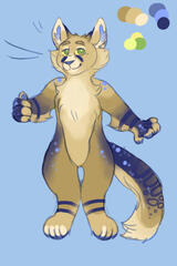 sketchy feline chibi