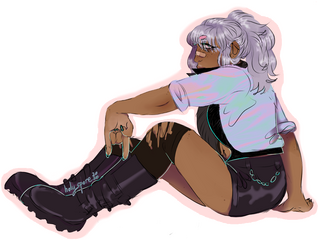 colored fullbody sketch w/ rendering